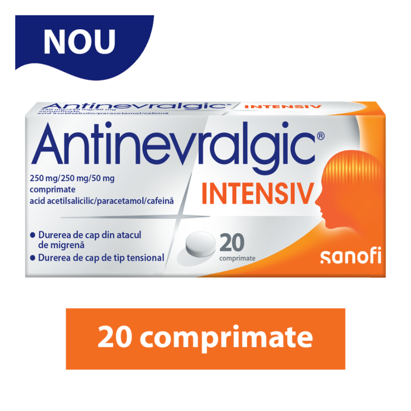 Antinevralgic Intensiv, 20 comprimate, Sanofi