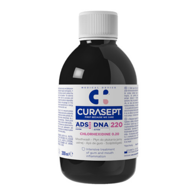 Apa de gura ADS DNA cu 0.20% clorhexidina, 200 ml, Curasept