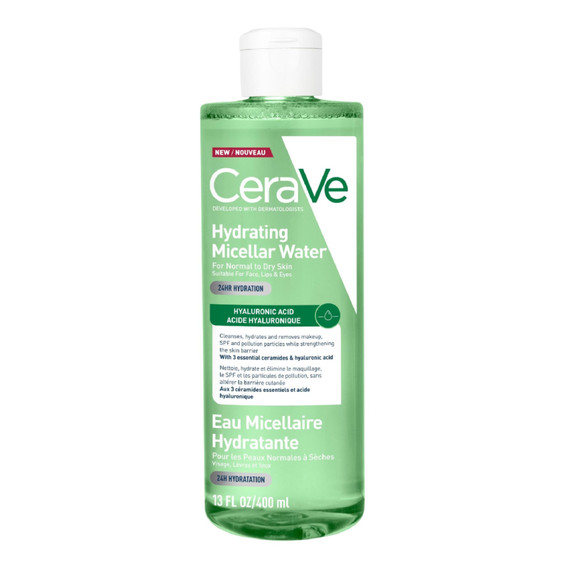Apa micelara hidratanta pentru ten normal si uscat, 400 ml, CeraVe