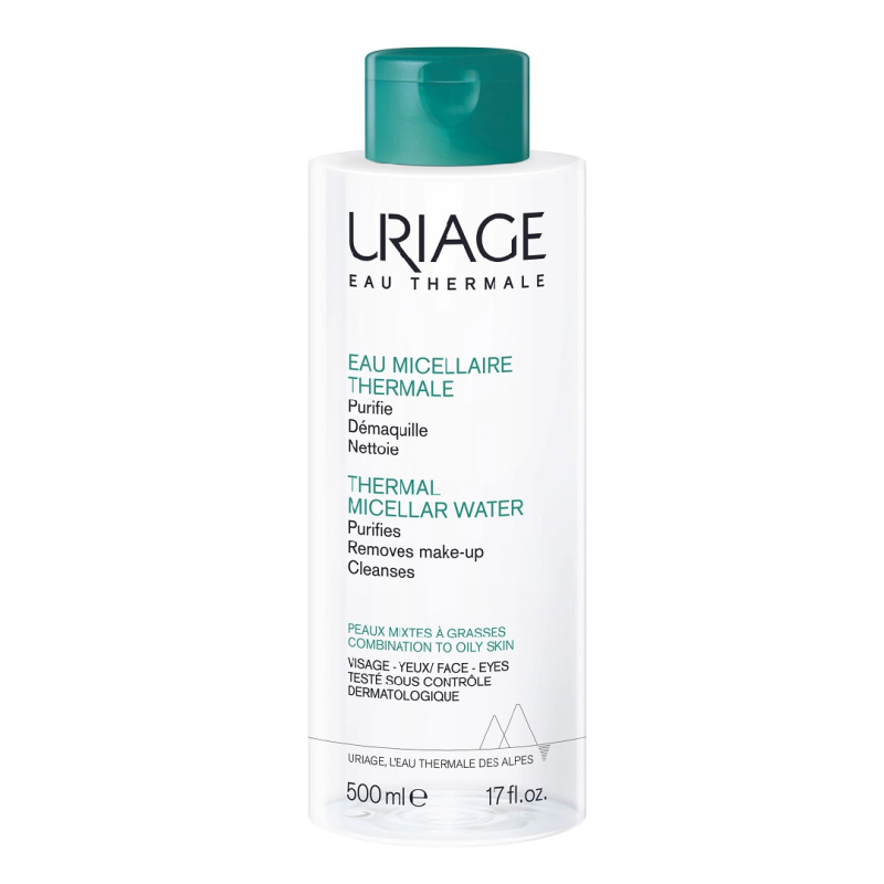Apa micelara termala pentru ten mixt-gras, 500 ml, Uriage