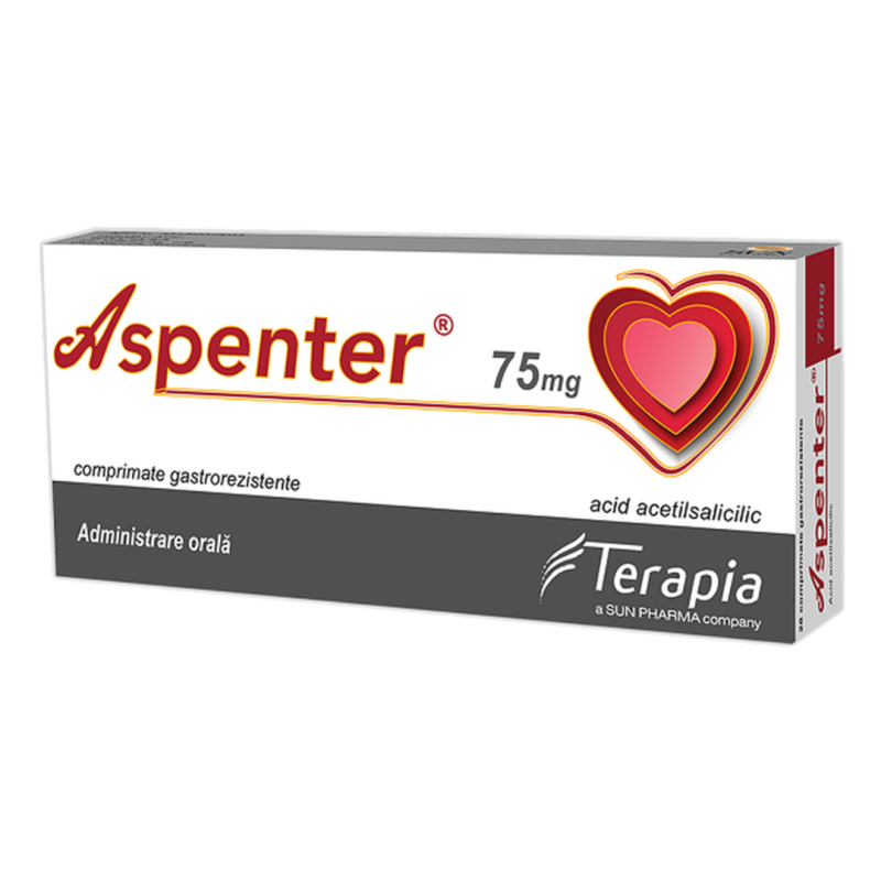 Aspenter, 75 mg, 28 comprimate gastrorezistente, Terapia