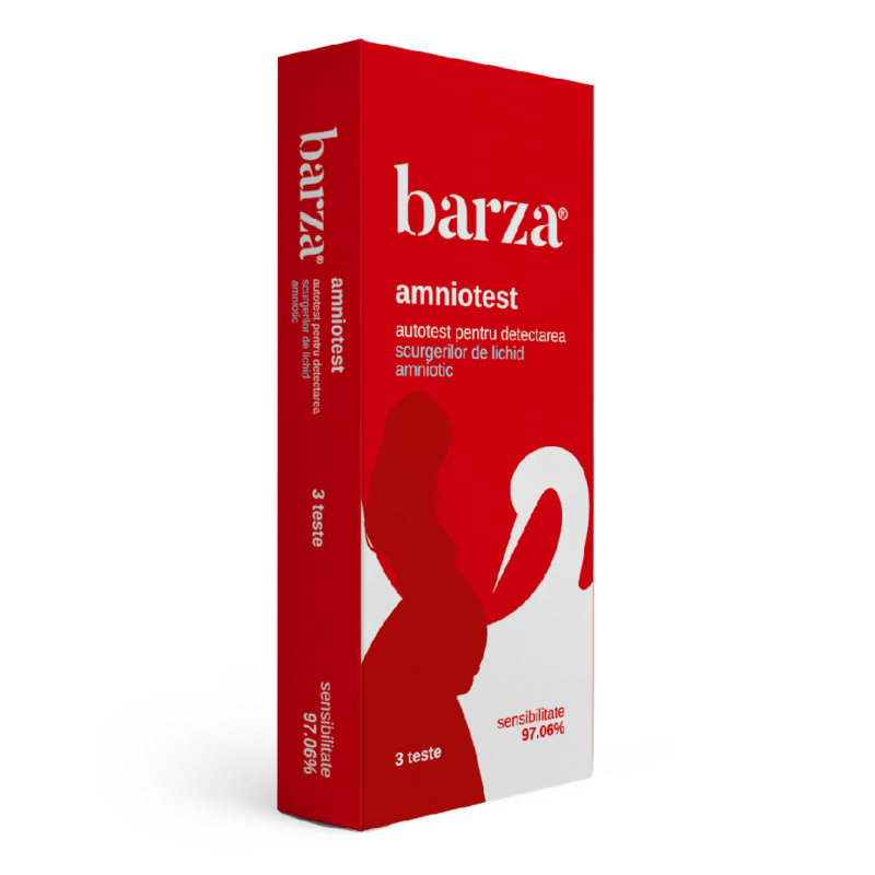Autotest pentru detectarea scurgerilor de lichid amniotic Amniotest, 3 teste, Barza