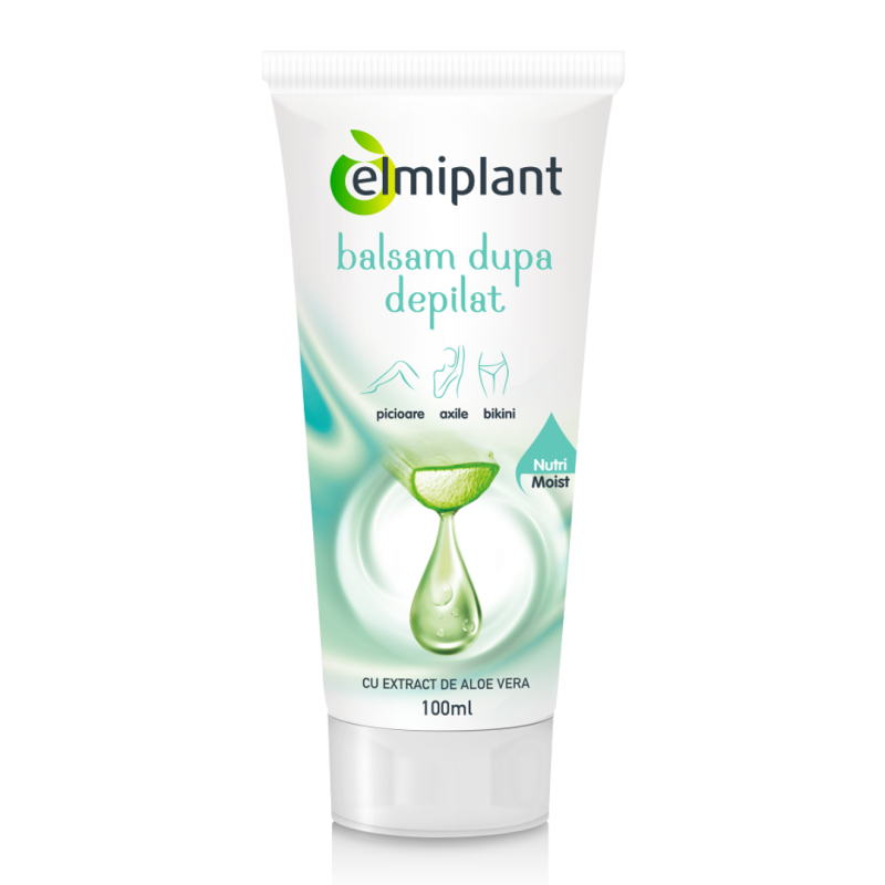 Balsam dupa epilat cu proteine din iaurt si aloe vera, 100 ml, Elmiplant