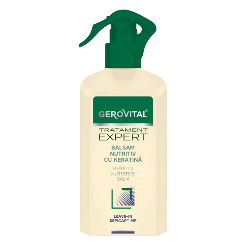 Balsam nutritiv leave-in cu keratina Tratament Expert, 150 ml, Gerovital
