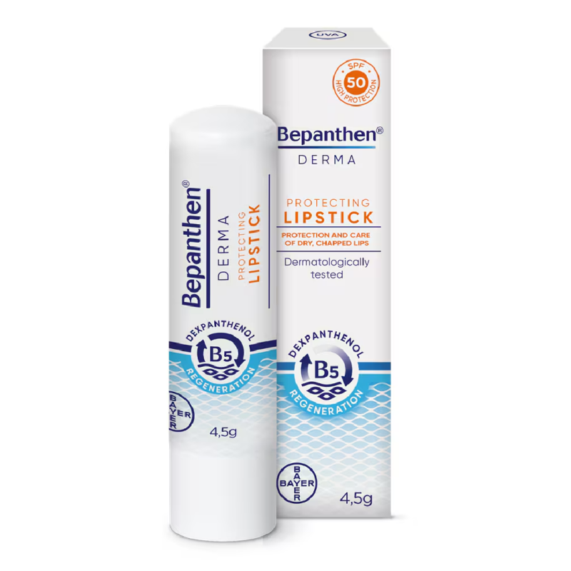Balsam pentru buze protector cu SPF 50 Bepanthen Derma, 4.5 g, Bayer