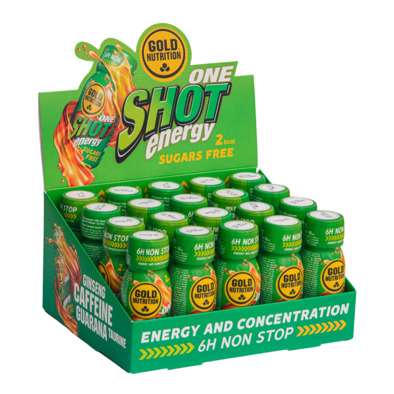 Bautura energizanta One Shot Energy, 20 doze*60 ml, GoldNutrition