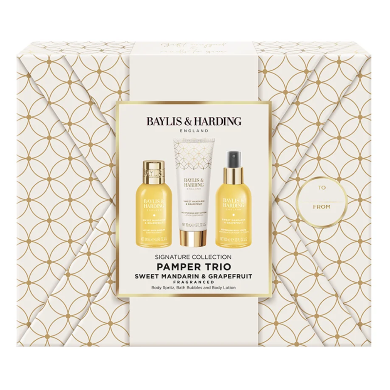 Set cadou pentru îngrijirea corpului Sweet Mandarin & Grapefruit, 3 piese, Baylis & Harding