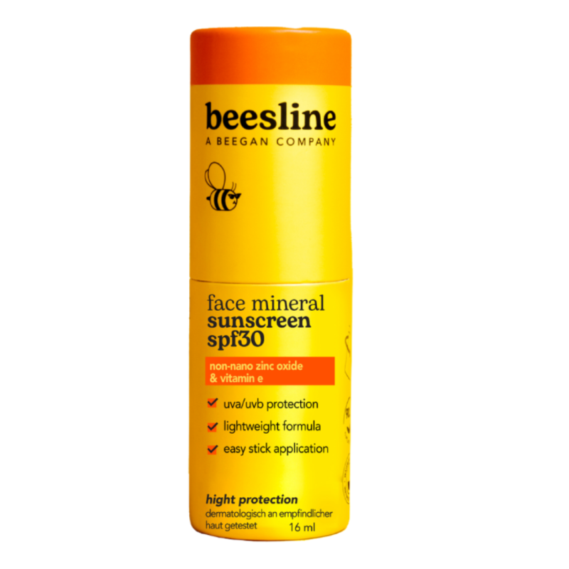 Stick de protectie solara minerala pentru fata SPF30, 16 ml, Beesline