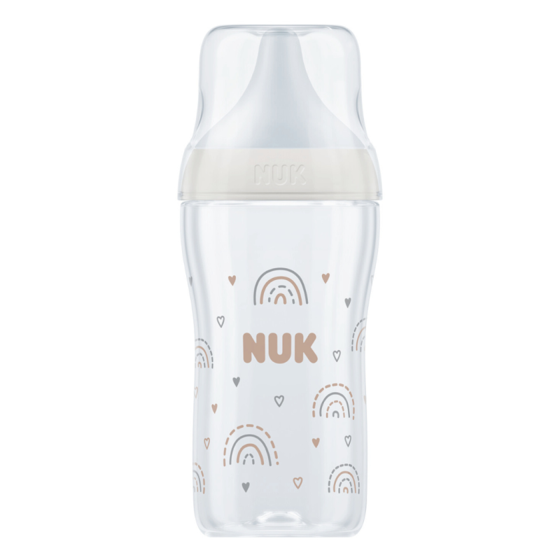 Biberon Perfect Match, Curcubeu, tetina marimea M, 260ml, Nuk
