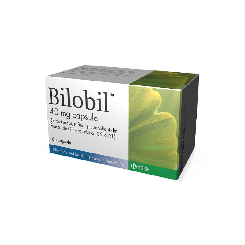 Bilobil, 40 mg, 60 capsule, Krka