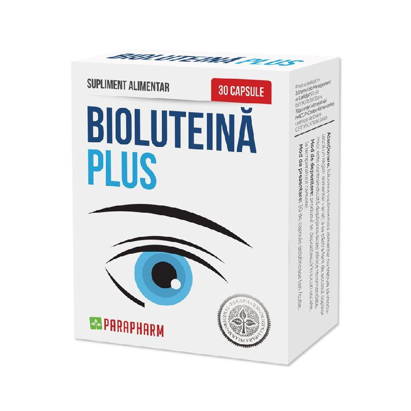 BioLuteina+, 30 capsule, Parapharm