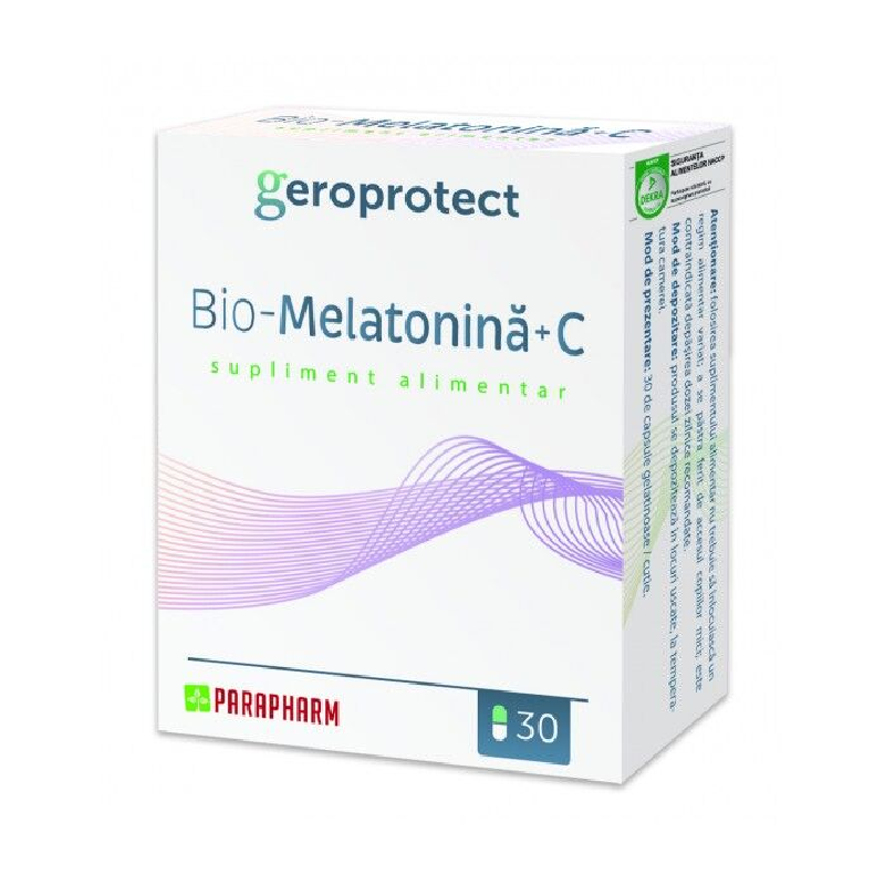 BioMelatonina+C, 30 capsule, Parapharm