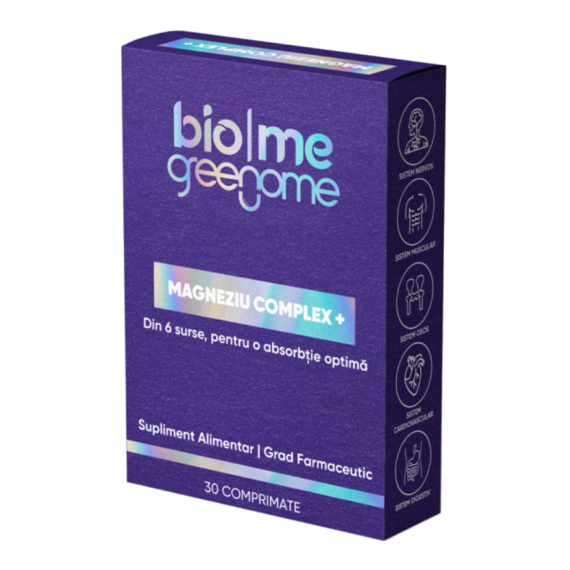 Magneziu Complex, 30 comprimate, Biome