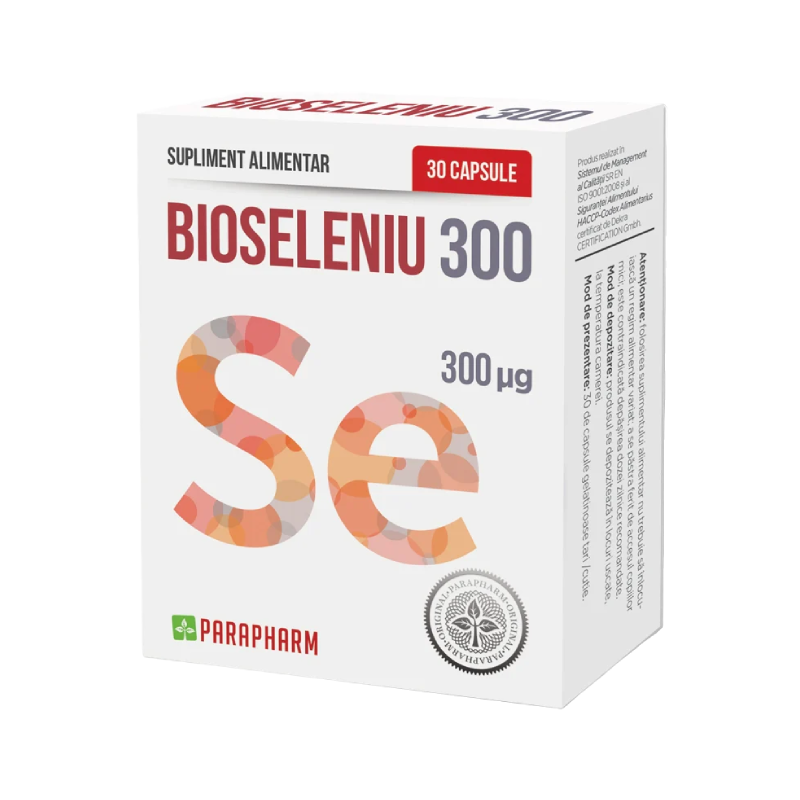 Bioseleniu 300, 30 capsule, Parapharm