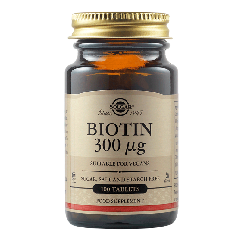 Biotin 300 mcg 100 tablete Solgar Biotin 300 mcg 100 tablete Solgar