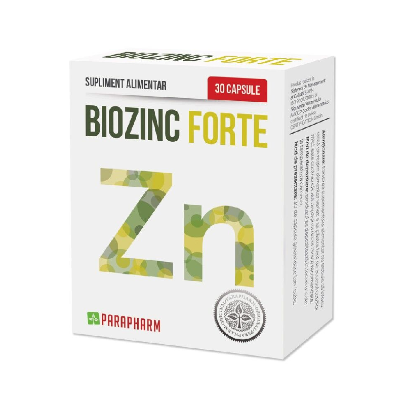 Biozinc Forte, 30 capsule, ParaPharm