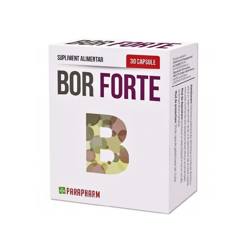 Bor Forte, 30 capsule, Parapharm