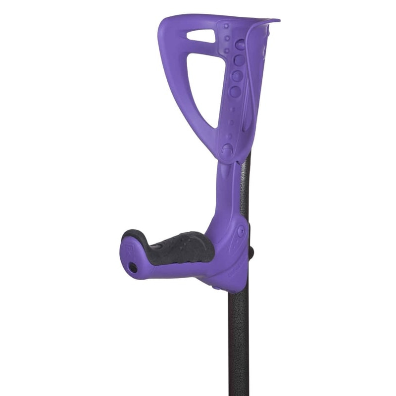 Carja cu sprijin pe antebrat din aluminiu ErgoTech (violet)