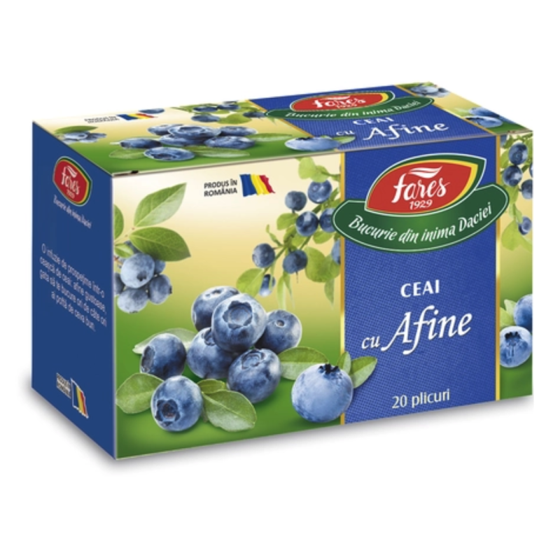 Ceai cu afine, 20 plicuri, Fares