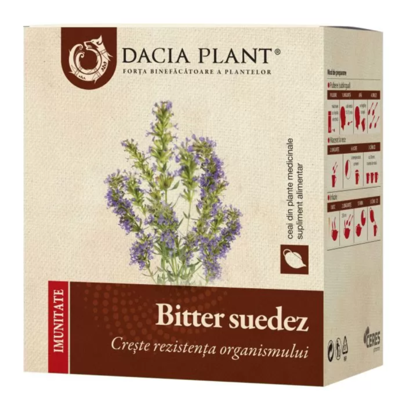 Ceai Bitter Suedez, 50g, Dacia Plant