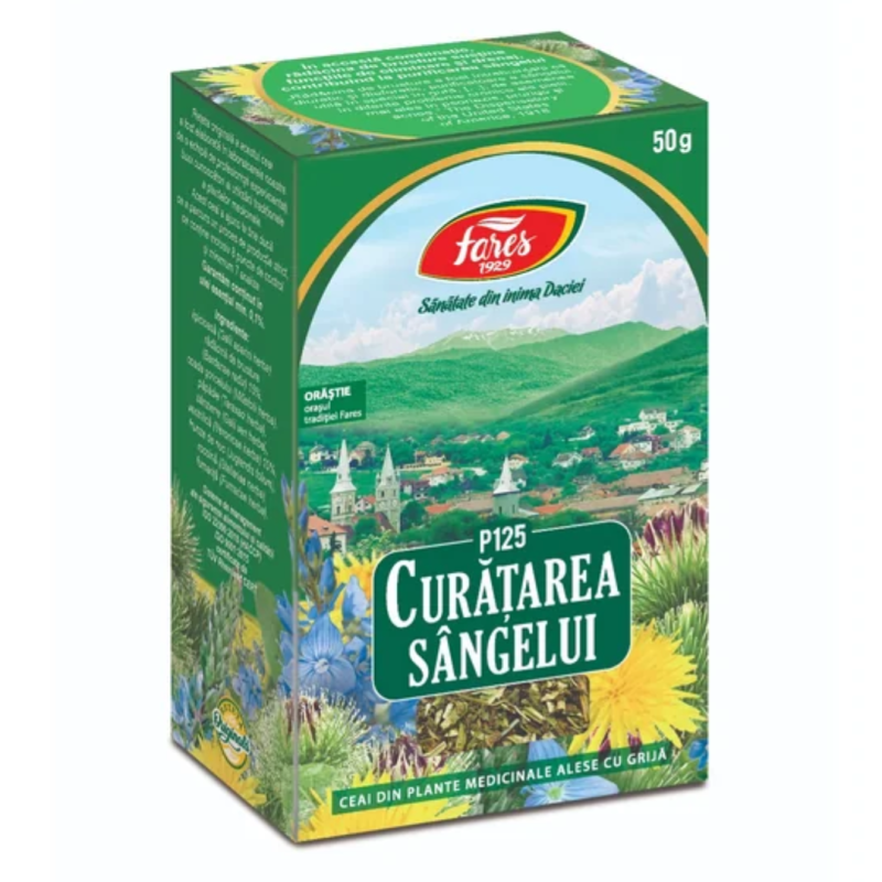 Ceai curatarea sangelui, 50g, Fares