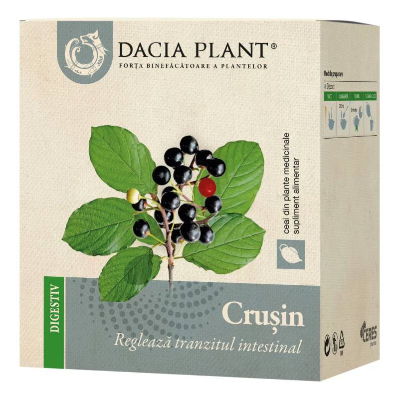 Ceai de crusin, 50g, Dacia Plant