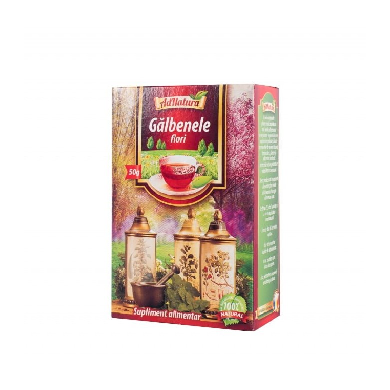 Ceai de galbenele flori, 50g, AdNatura