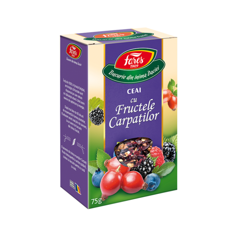Ceai Fructele Carpatilor, 75g, Fares