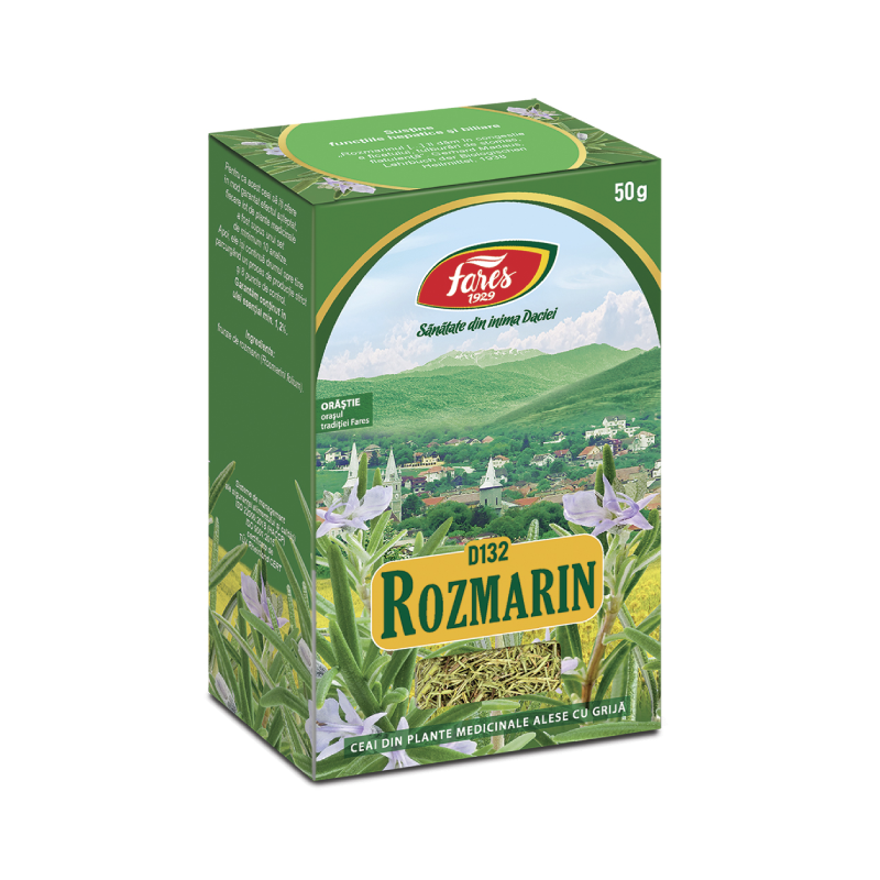 Ceai frunze de rozmarin, 50g, Fares