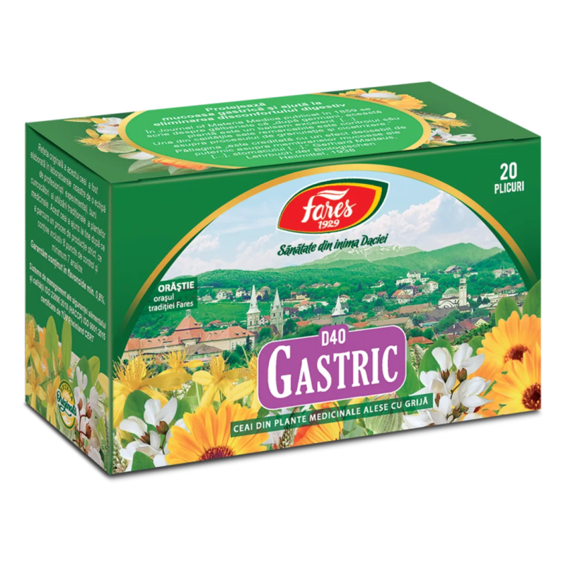 Ceai Gastric, 20 plicuri, Fares
