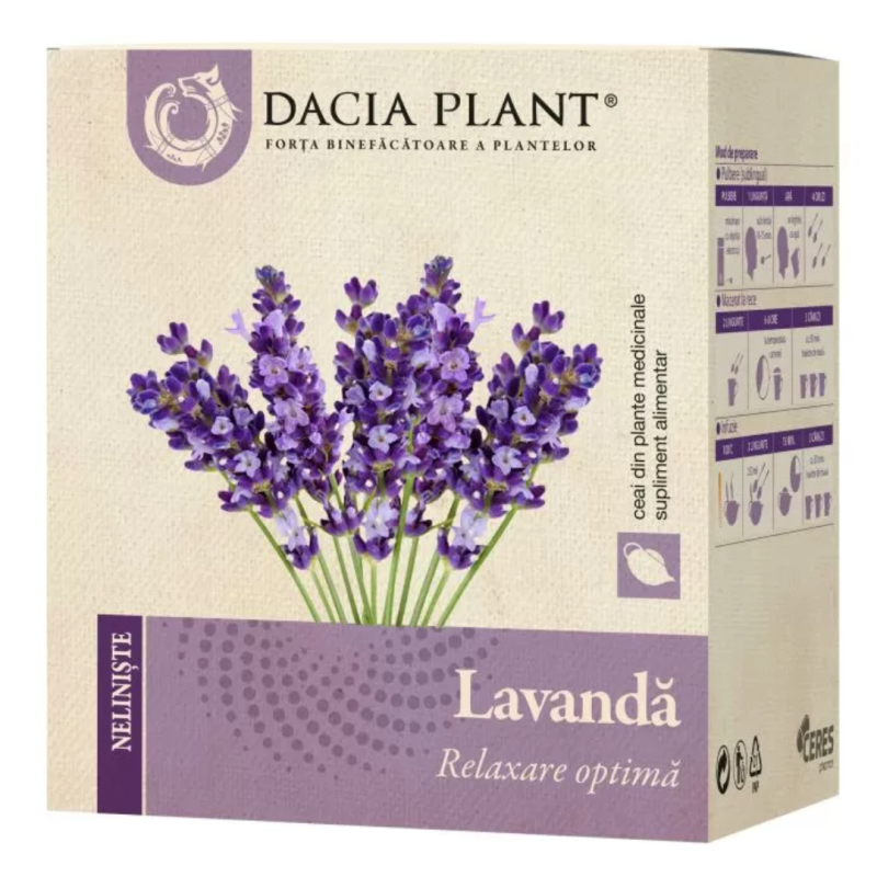 Ceai de lavanda, 50g, Dacia Pant