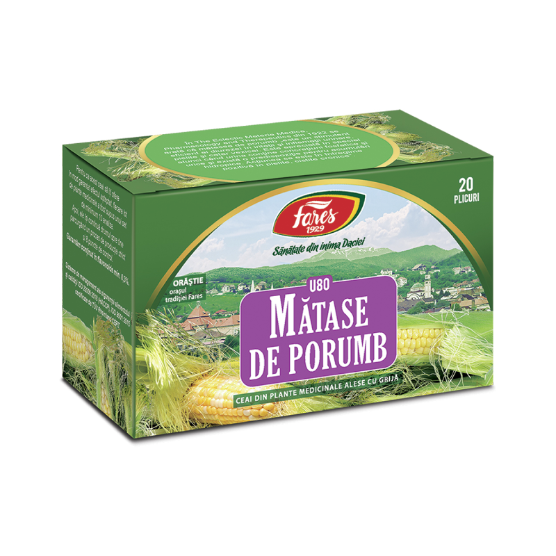 Ceai matase de porumb, 20 plicuri, Fares