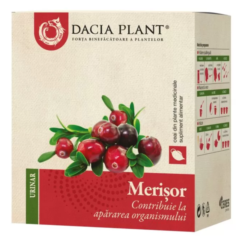 Ceai de merisor, 30g, Dacia Plant