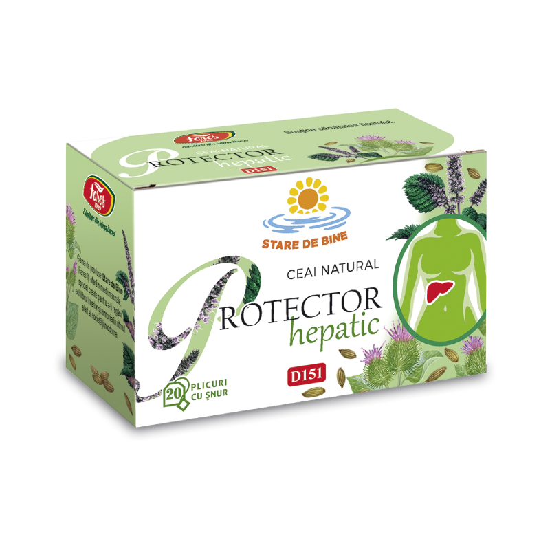 Ceai Protector hepatic, 20 plicuri, Fares