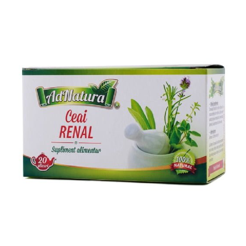Ceai renal, 20 plicuri, Adnatura
