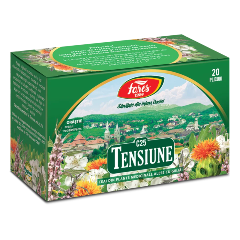 Ceai Tensiune, 20 plicuri, Fares