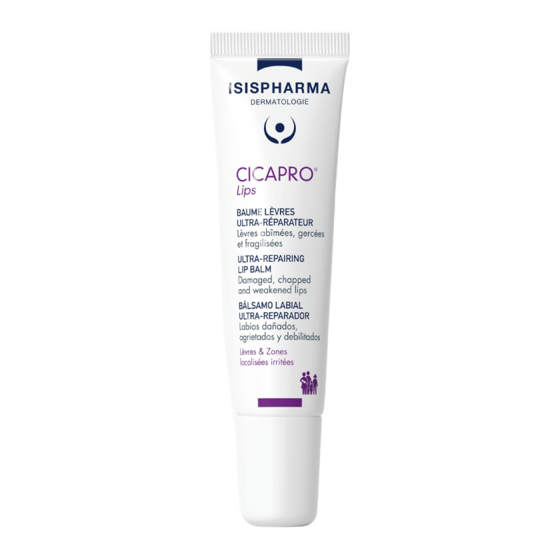 Balsam reparator intensiv pentru buze Cicapro, 15 ml, IsisPharma