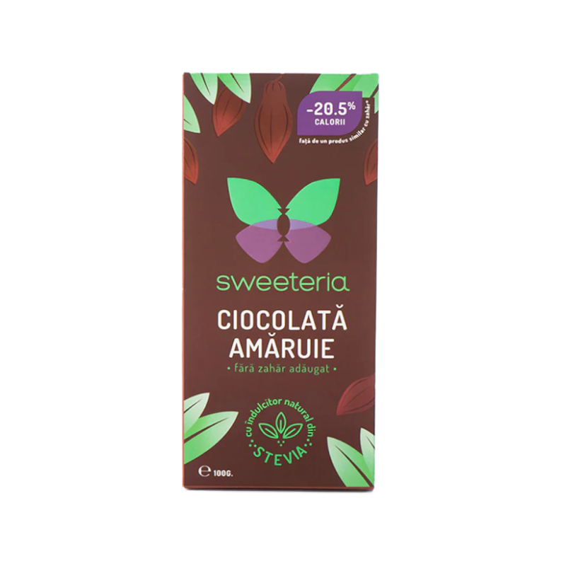 Ciocolata amaruie 70% cacao 100g, Sweeteria