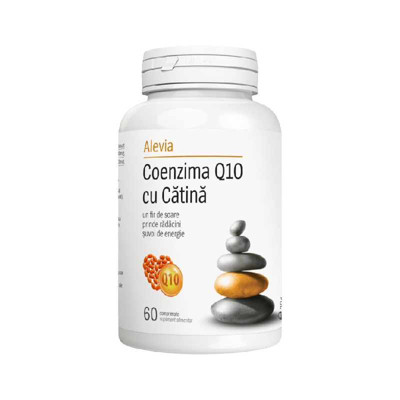 Coenzima Q10 cu catina, 60 comprimate, Alevia