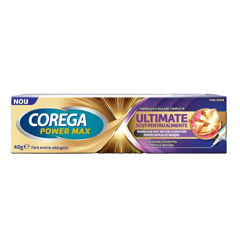Crema adeziva Ultimate Scut pentru alimente, 40g, Corega