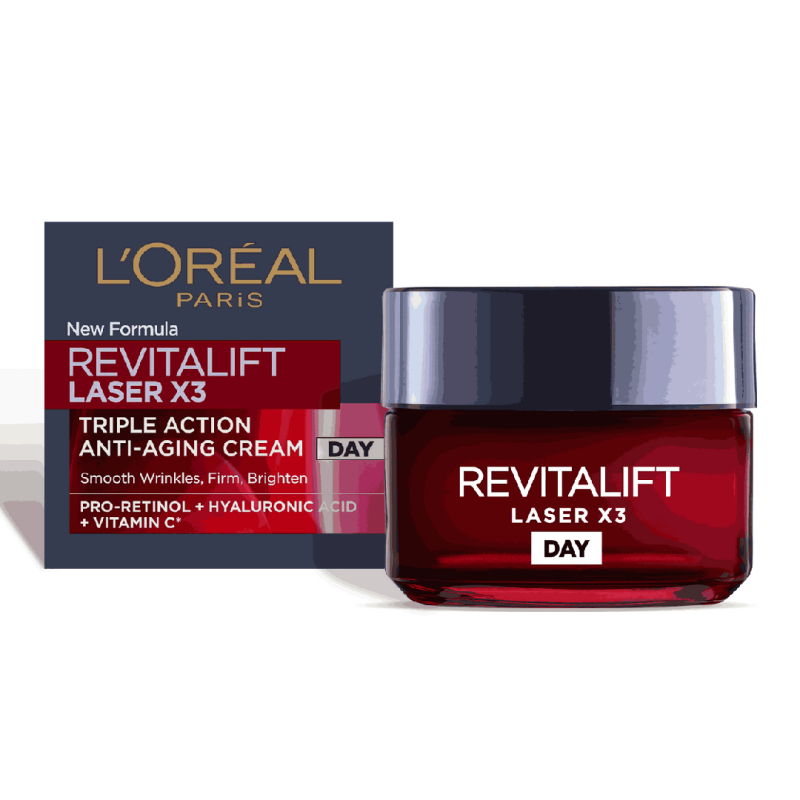 Crema antirid de zi cu tripla actiune Revitalift Laser X3, 50 ml