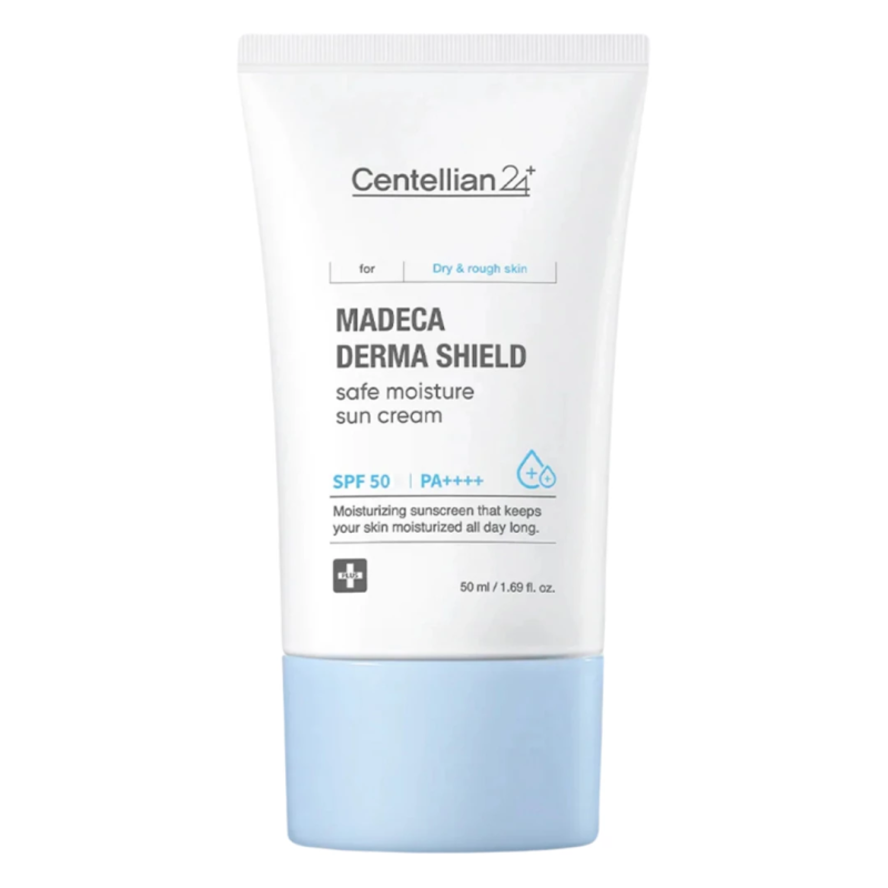Crema hidratanta cu prorectie solara SPF50 PA++++, Madeca Derma Shield, 50 ml, Centellian 24