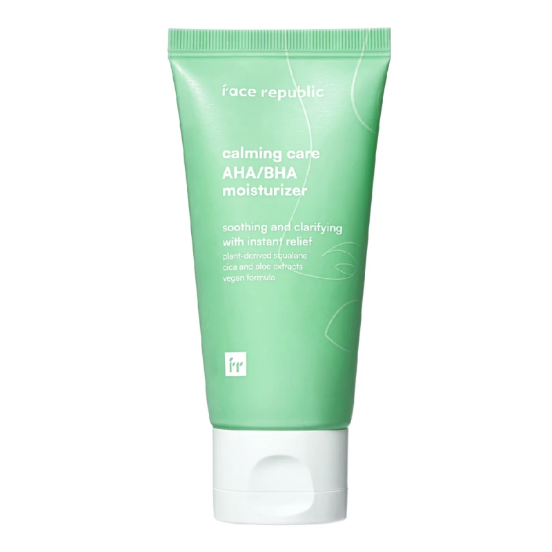 Crema de fata pentru calmarea iritatiilor, Calming Care AHA/BHA Moisturizer, 50 ml, Face republic