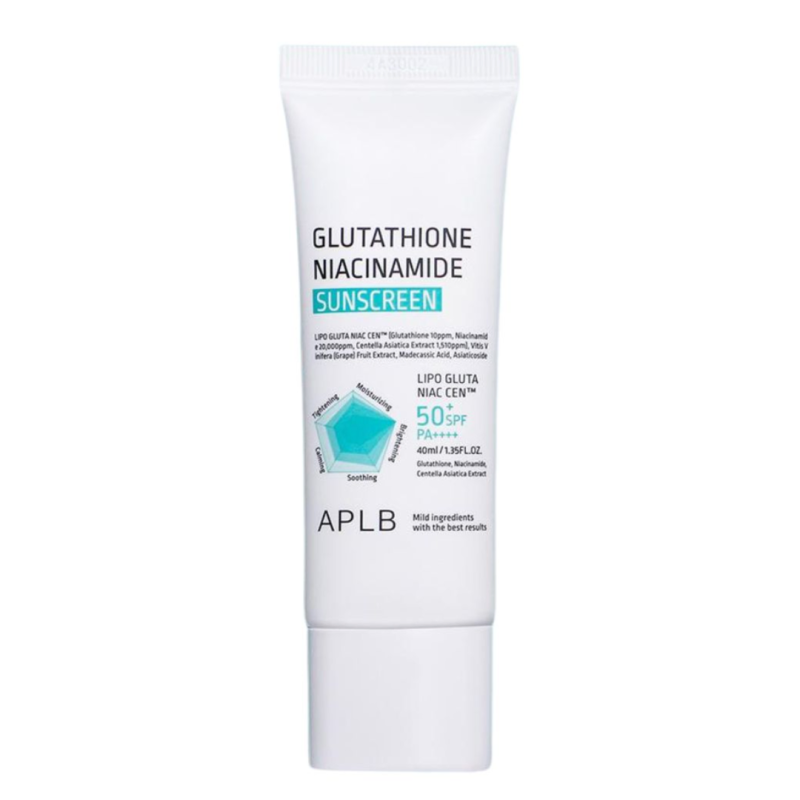 Crema de fata cu factor de protectie SPF 50+ PA++++ cu Glutathione si Niacinamide, 40 ml, APLB