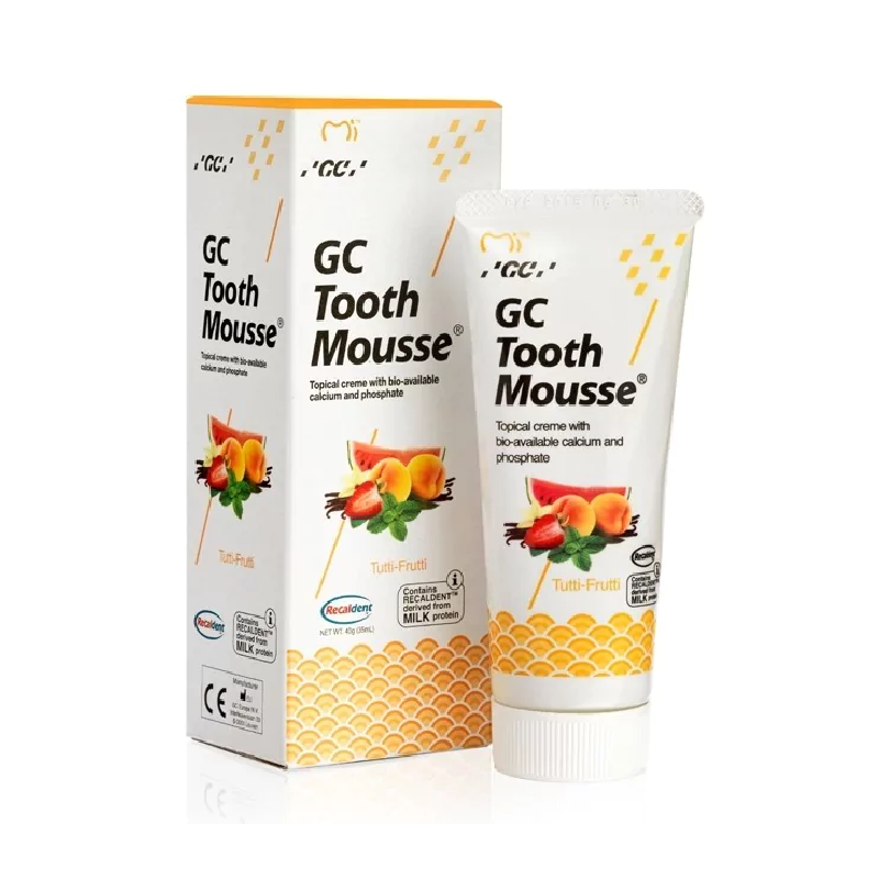 Crema dentara cu aroma de tutti-frutti Tooth Mousse, 40 g, GC Dental