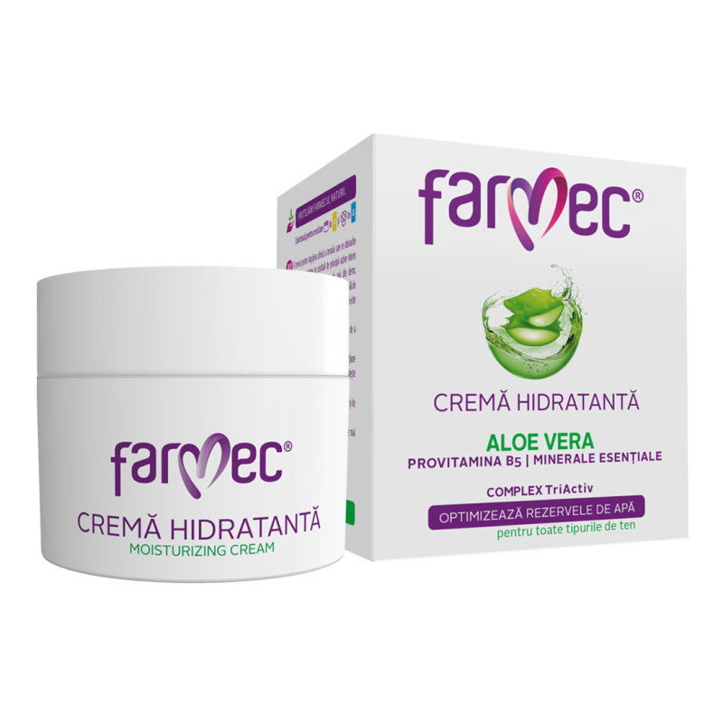 Crema hidratanta cu Aloe Vera, 50 ml, Farmec
