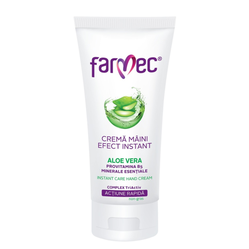 Crema hidratanta de maini cu aloe vera, 100 ml, Farmec