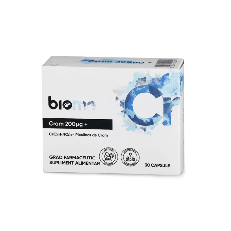 Crom (picolinat) 200μg+, 30 capsule, Biome