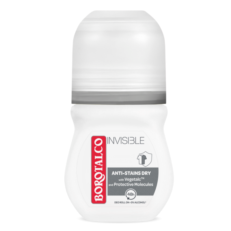 Deodorant roll-on Invisible, 50 ml, Borotalco