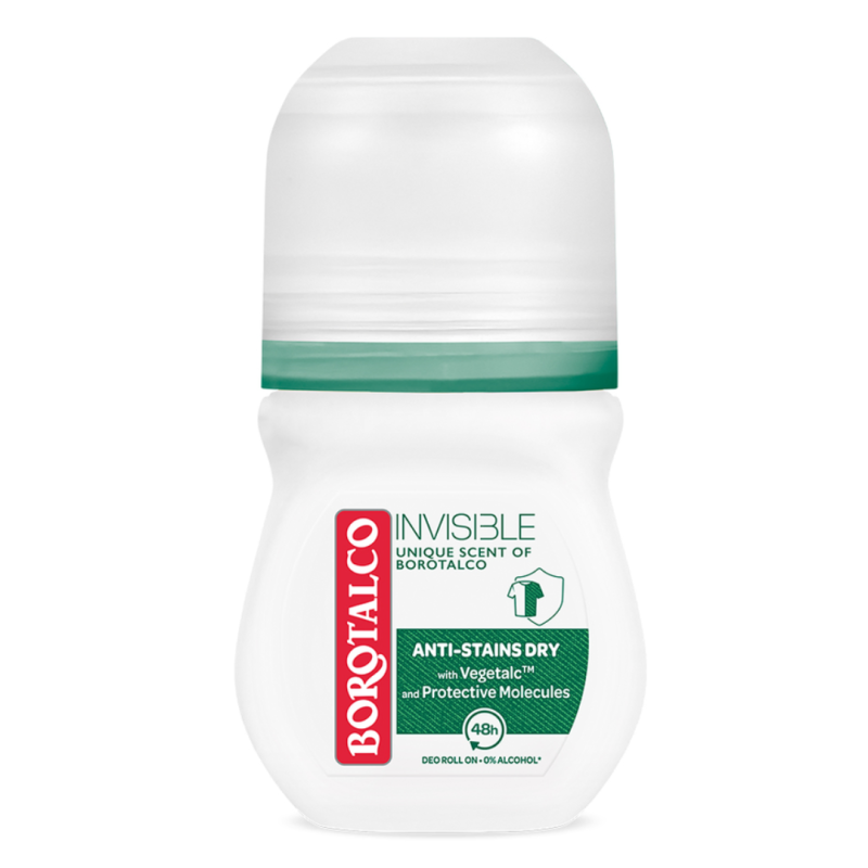 Deodorant roll-on Invisible Original, 50 ml, Borotalco